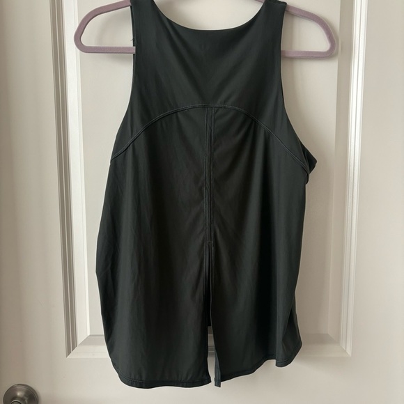 Spanx Women’s Go Lightly Tank Size Large Tie Open Back Dark Palm Griege Active - Picture 6 of 13